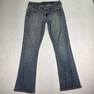 Seven7 Boot Cut Stretch Jeans Size 29 Blue Low Rise